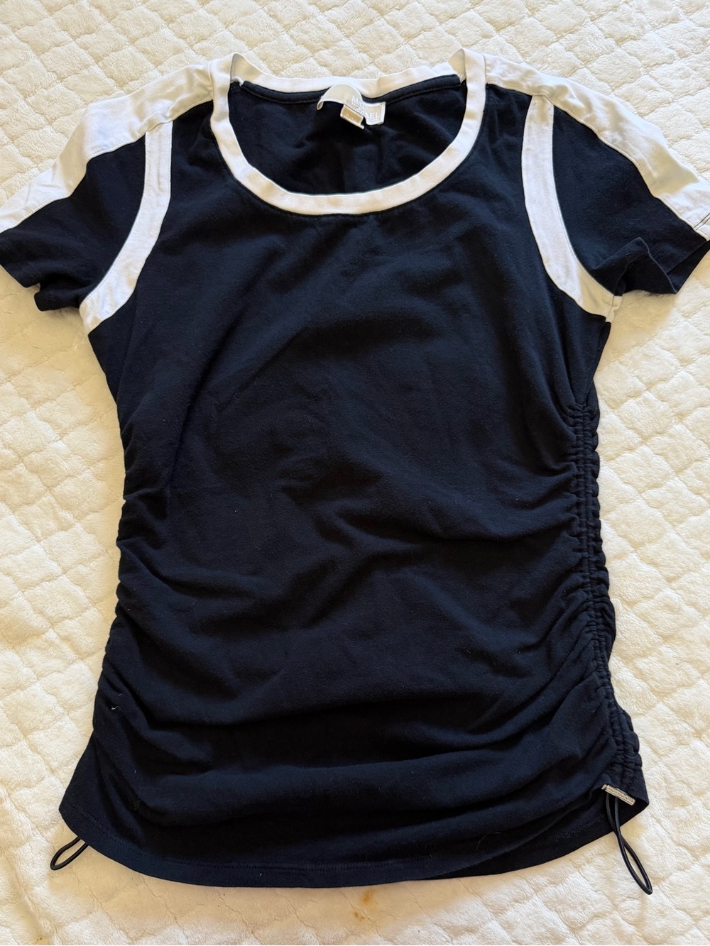 Michael Kors Black and White Short Sleeve Tunic